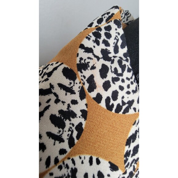 Topshop Animal Print Blazer Women's 6 Bolero Cropped Artsy Chic Retro Bold Edgy - Picture 5 of 6